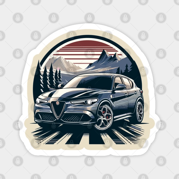 Alfa Romeo Stelvio Magnet by Vehicles-Art