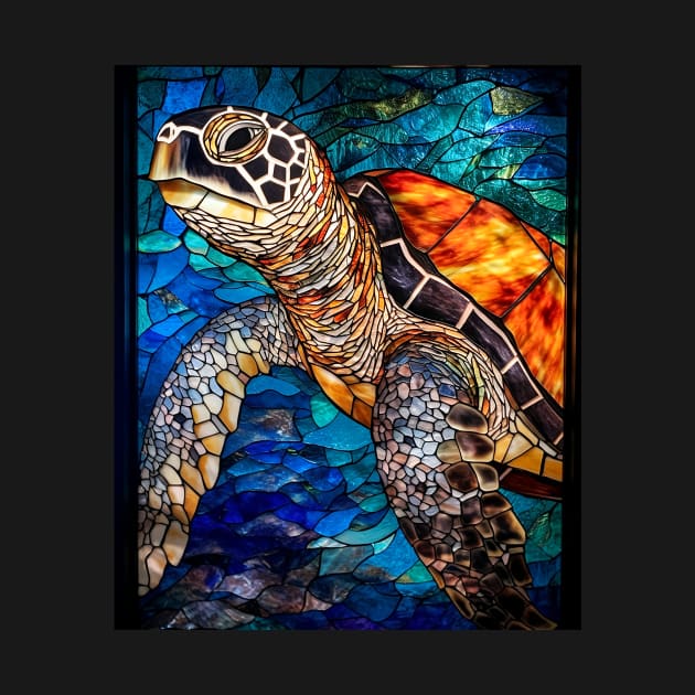 Sea turtle face by Jeff NZ