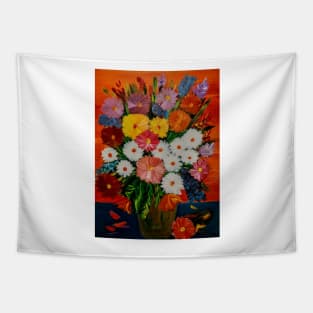 bold and fun flowers Tapestry