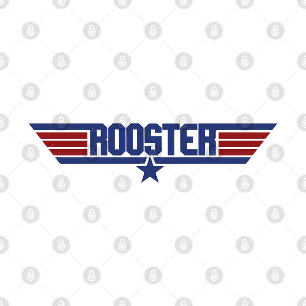 Rooster Top Gun Logo Top Gun Onesie TeePublic