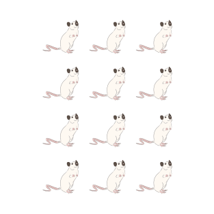 Siamese rat Pattern T-Shirt