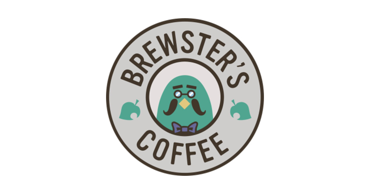 Brewster's Coffee - Animal Crossing - The Roost Cafe - Sticker | TeePublic
