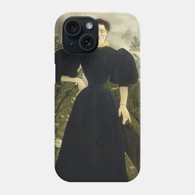 Portrait of Madame M by Henri Rousseau Phone Case by Classic Art Stall