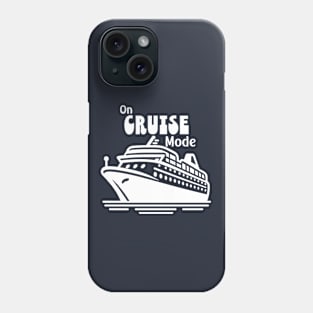 On Cruise Mode (white) Phone Case