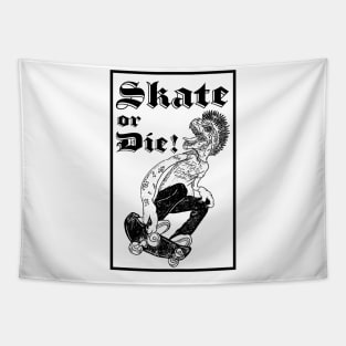 Skate or Die T-Rex Tapestry