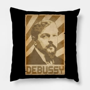 Claude Debussy Retro Propaganda Pillow