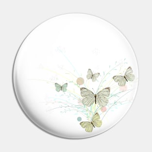 Butterflies in the grass Pin