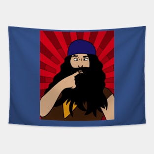 Crazy Long Beard Hipster Tapestry