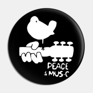 Peace and Music Pin