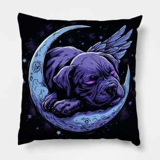 Staffy On The Moon Pillow