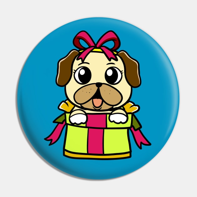 Pug Gift Pin by WildSloths