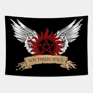 Supernatural NON TIMEBO MALA Symbol Wings Tapestry