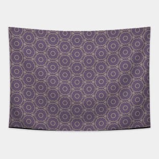 Purple and Gold Pattern Tapestry