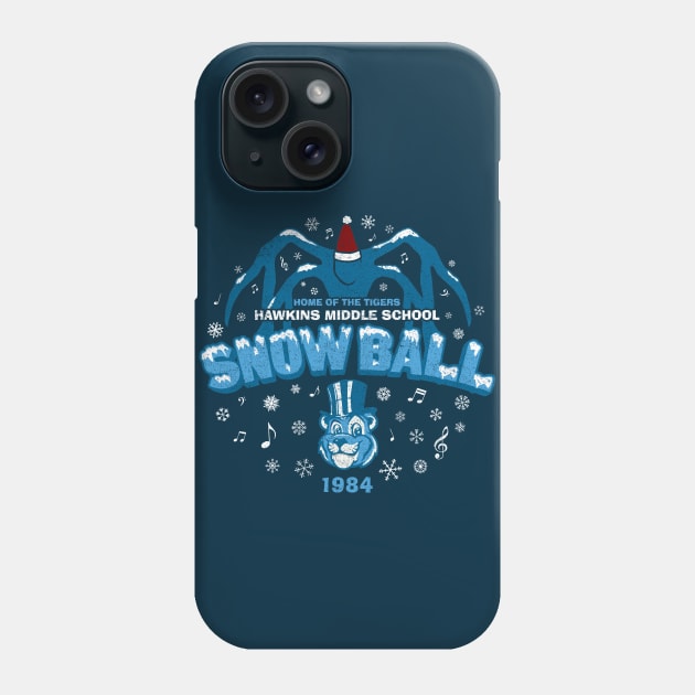 Hawkins '84 Snow Ball (worn) Phone Case by huckblade