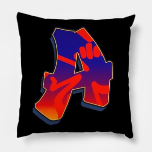 Letter A - Night Sky Pillow