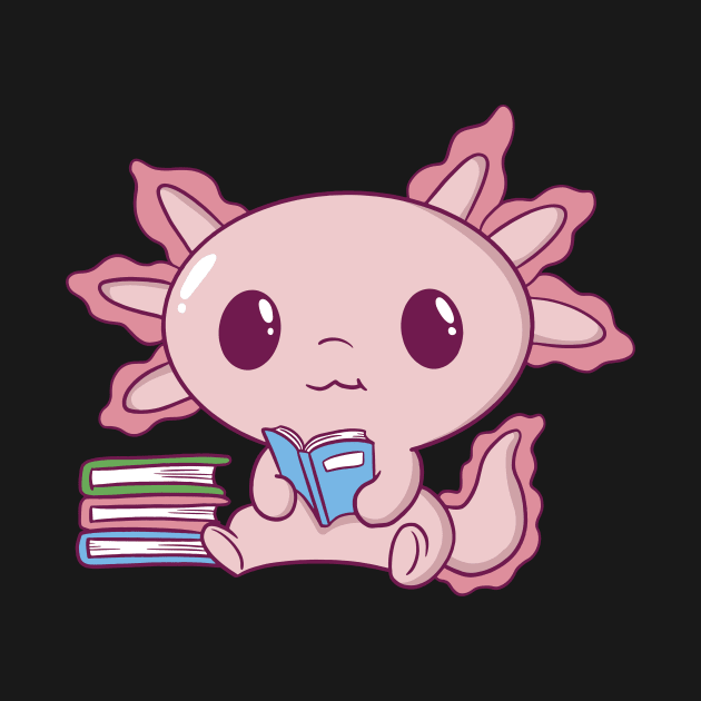 Literary Axolotl: The Enthusiastic Reader by positivedesigners