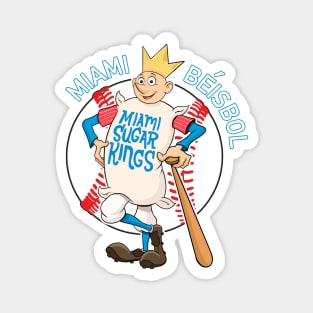 Marlins Baseball Sugar Kings Mascot Magnet