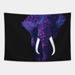 Geometric Elephant Tapestry