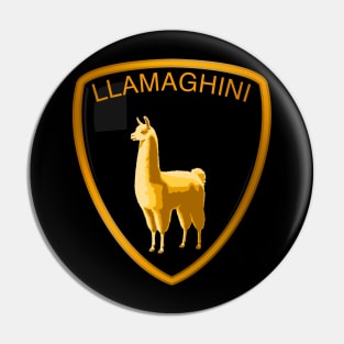 Llamaghini (pocket print) Pin