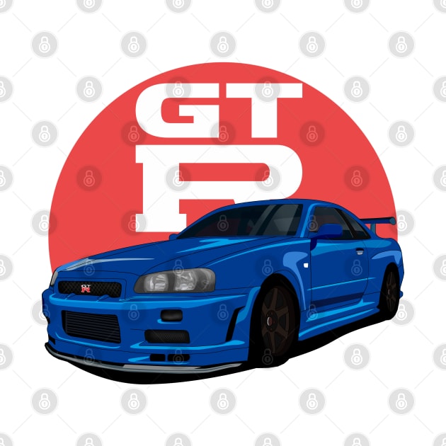 Nissan GT-R 34 by brendobar