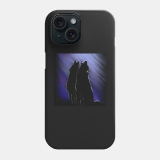 Singing wolfs Phone Case