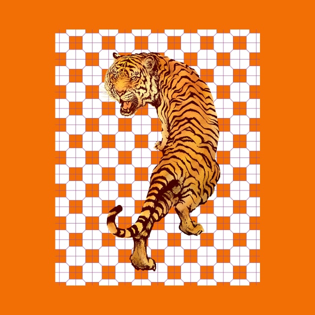 Hong Kong Funky Tiger Orange - Animal Lover by CRAFTY BITCH