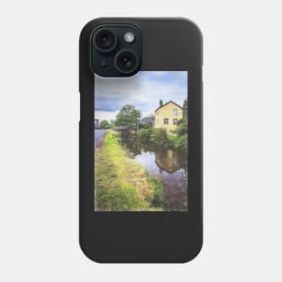 Approaching Brecon By Canal Digital Art Phone Case