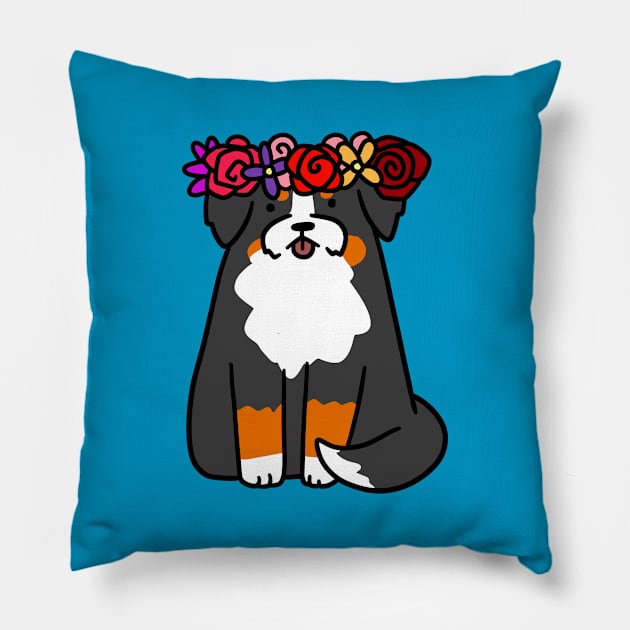 Flower Crown Bernie Pillow by saradaboru