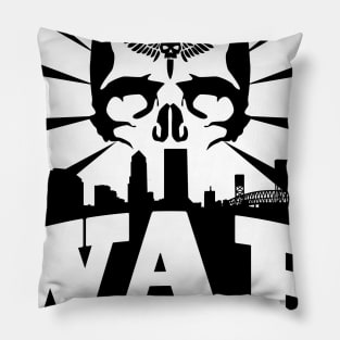 Black and White Emblem Pillow