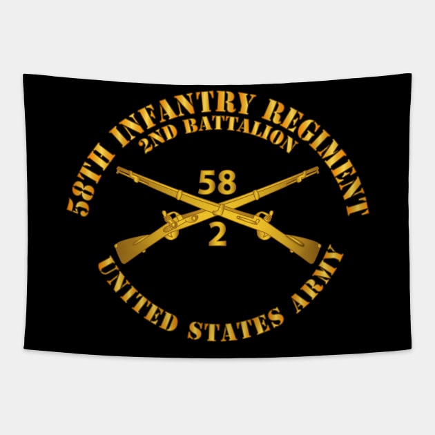2nd Bn - 58th Infantry Regiment - Infantry Br Tapestry by twix123844
