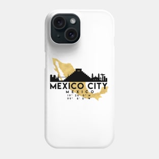 Mexico City Mexico Skyline Map Art Phone Case