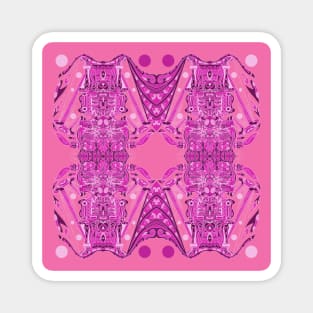 pink mayan alien ecopop Magnet