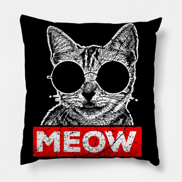 Meow Pillow by schmomsen