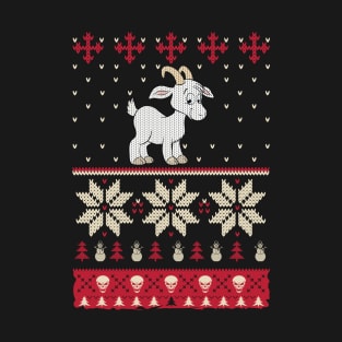 Goat And Christmas T-Shirt