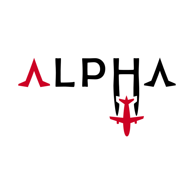 ALPHA Aviation Phonetic Alphabet Pilot Airplane by For HerHim