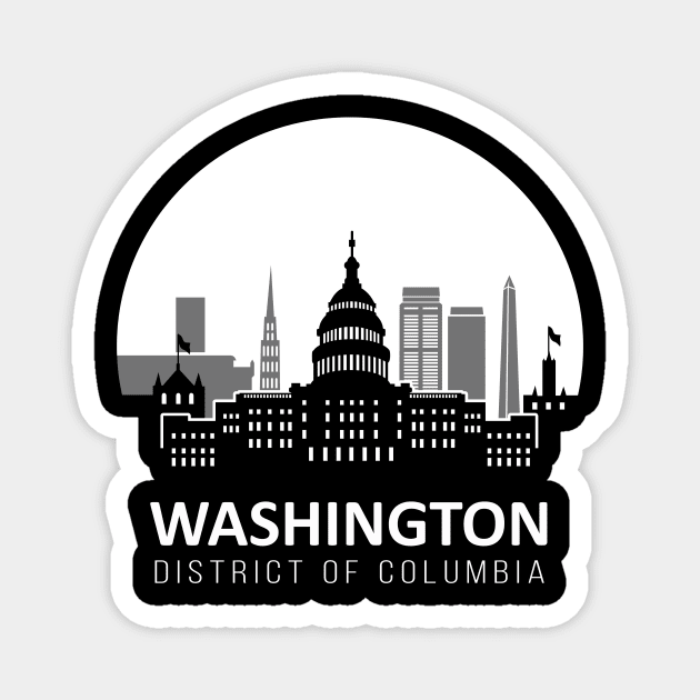 Washington D.C. Magnet by ThyShirtProject - Affiliate