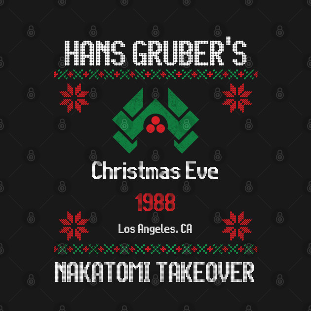 Hans Gruber's Christmas Eve 1988 Nakatomi Takeover - Hans Gruber - Long Sleeve T-Shirt