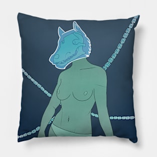 Chained Wolf Pillow