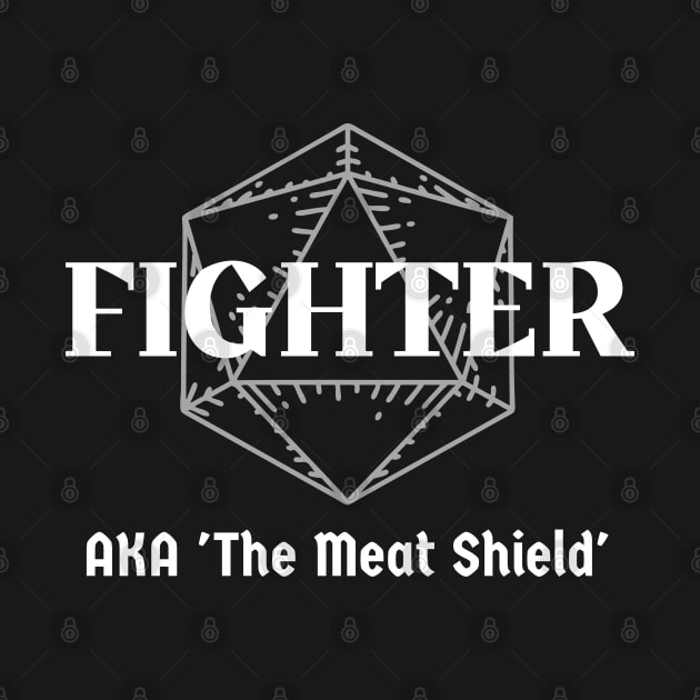 "AKA 'The Meat Shield'" Fight Class Print by DungeonDesigns