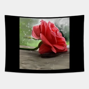 Pink Rose Tapestry