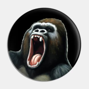 Gorilla painting Pin