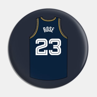 Derrick Rose Memphis Jersey Dark Blue Qiangy Pin