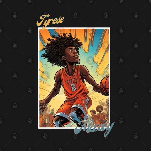 Tyrese Maxey Philadelphia victor illustration design by Nasromaystro