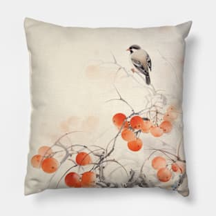 Cute Autumn Bird Design Pillow