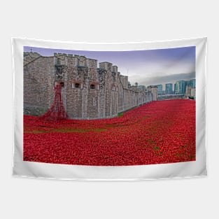 Tower Of London Red Poppy Tapestry