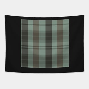 Dark Academia Aesthetic Evander 2 Hand Drawn Textured Plaid Pattern Tapestry