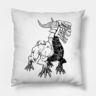 Hound of Tindalos (black line) Pillow