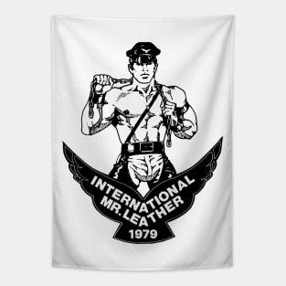 International Mr. Leather Vintage Retro Gay LGBT Chicago Tapestry