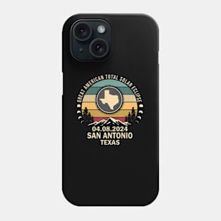 San Antonio Texas Total Solar Eclipse 2024 Phone Case