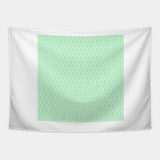 Small triangles Geometric pattern sage green Tapestry